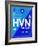 HVN New Haven Luggage Tag II-NaxArt-Framed Art Print