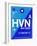 HVN New Haven Luggage Tag II-NaxArt-Framed Art Print