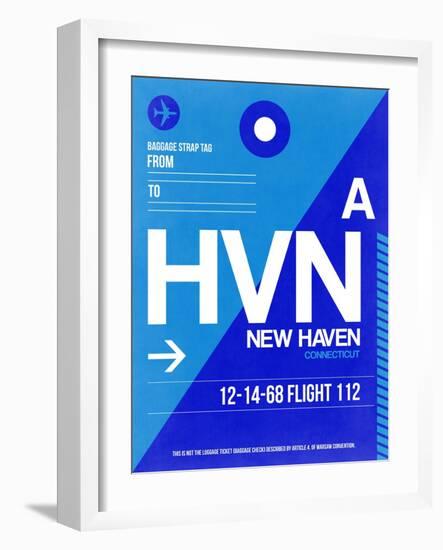 HVN New Haven Luggage Tag II-NaxArt-Framed Art Print