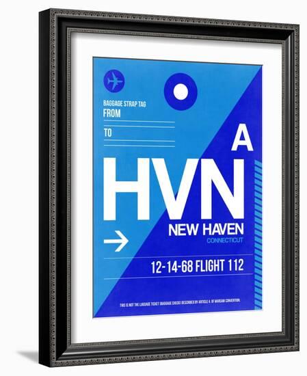 HVN New Haven Luggage Tag II-NaxArt-Framed Art Print