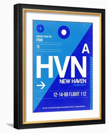 HVN New Haven Luggage Tag II-NaxArt-Framed Art Print