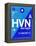 HVN New Haven Luggage Tag II-NaxArt-Framed Stretched Canvas