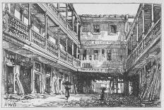 View of the Four Swans Inn, Bishopsgate, City of London, 1870-HW Brewer-Giclee Print