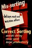 Mis-Sorting Delays the Mail and Wastes Effort-HW Browning-Framed Art Print