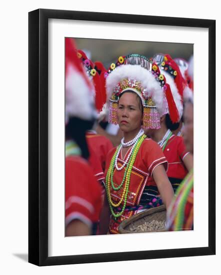 Hwalien Tribes, Harvest Festival in August and September, Taiwan, Asia-Alain Evrard-Framed Photographic Print