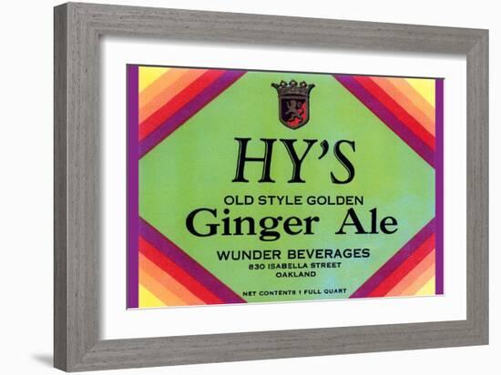 Hy's Old Style Ginger Ale-null-Framed Art Print