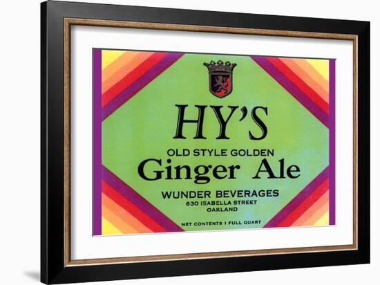 Hy's Old Style Ginger Ale-null-Framed Art Print