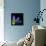 Hyacinth 3-Magda Indigo-Framed Stretched Canvas displayed on a wall