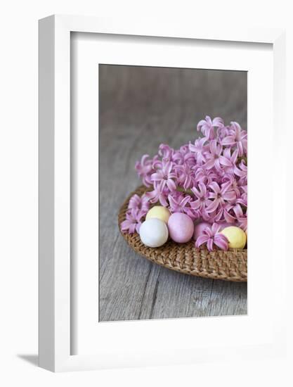 Hyacinth Blossoms and Easter Eggs-Andrea Haase-Framed Photographic Print