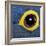 Hyacinth Macaw, 1 Year Old, Close Up On Eye-Life on White-Framed Photographic Print