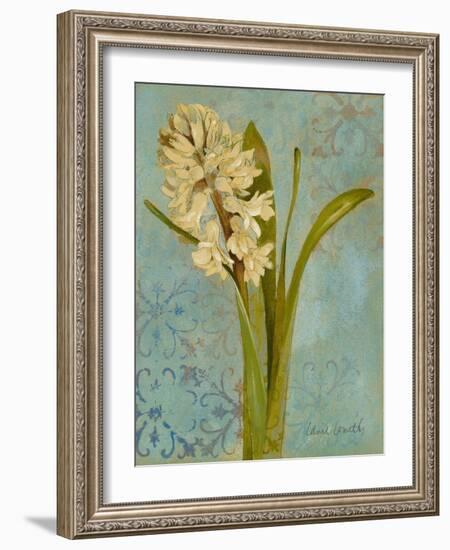 Hyacinth on Teal I-Lanie Loreth-Framed Art Print