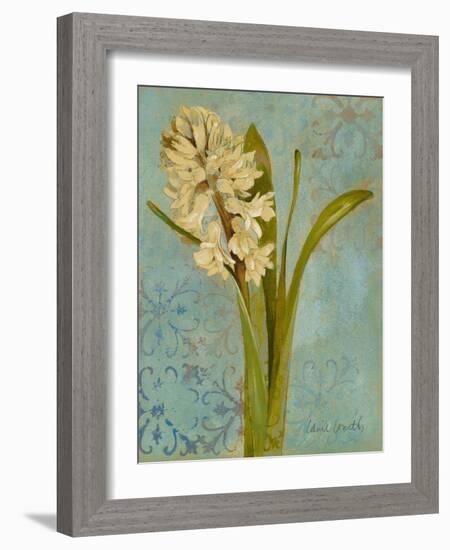 Hyacinth on Teal I-Lanie Loreth-Framed Art Print