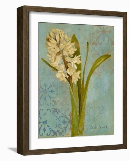 Hyacinth on Teal I-Lanie Loreth-Framed Art Print