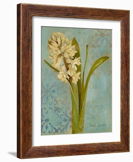 Hyacinth on Teal I-Lanie Loreth-Framed Art Print