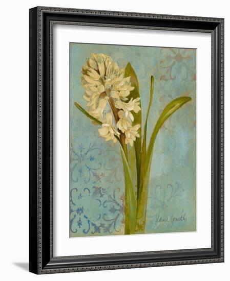 Hyacinth on Teal I-Lanie Loreth-Framed Art Print