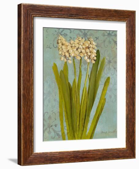 Hyacinth on Teal II-Lanie Loreth-Framed Art Print