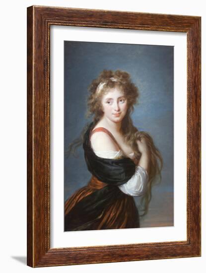 Hyacinthe Gabrielle Roland, Marchioness Wellesley, (Formerly Countess of Mornington)-Elisabeth Louise Vigee-LeBrun-Framed Art Print