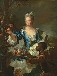 Portrait of Hyacinthe-Sophie De Beschanel-Nointel, Marquise De Louville-Hyacinthe Rigaud-Giclee Print