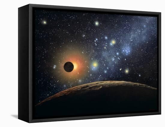 Hyades & Pleiades Seen From Aldebaran System-Chris Butler-Framed Premier Image Canvas