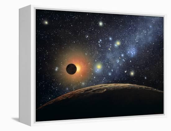 Hyades & Pleiades Seen From Aldebaran System-Chris Butler-Framed Premier Image Canvas