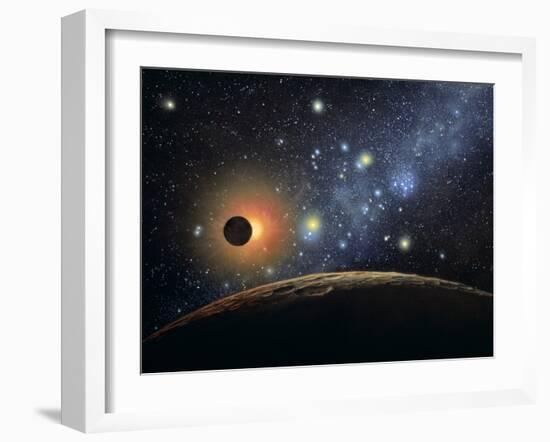 Hyades & Pleiades Seen From Aldebaran System-Chris Butler-Framed Photographic Print