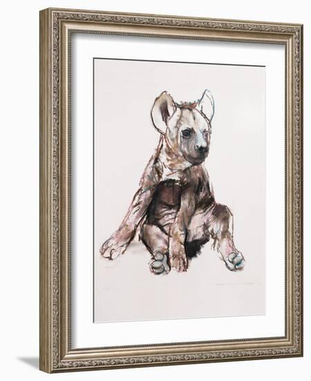 Hyaena Pup, 2019,-Mark Adlington-Framed Giclee Print