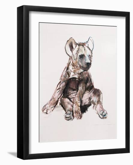 Hyaena Pup, 2019,-Mark Adlington-Framed Giclee Print