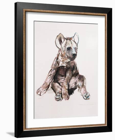 Hyaena Pup, 2019,-Mark Adlington-Framed Giclee Print