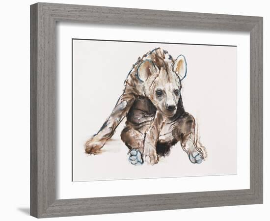 Hyaena Pup, 2019,-Mark Adlington-Framed Giclee Print