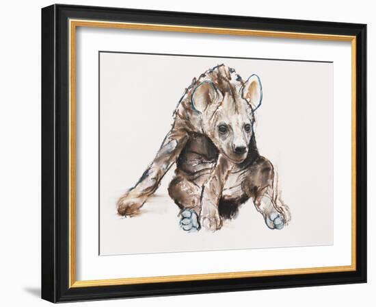 Hyaena Pup, 2019,-Mark Adlington-Framed Giclee Print