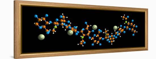 Hyaluronic Acid, Molecular Model-Dr. Mark J.-Framed Premier Image Canvas