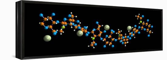 Hyaluronic Acid, Molecular Model-Dr. Mark J.-Framed Premier Image Canvas