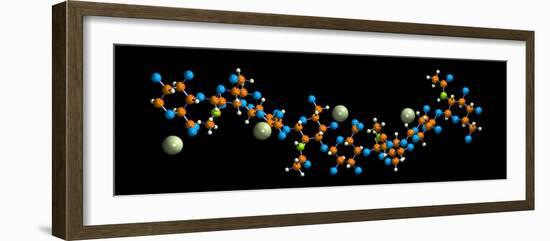 Hyaluronic Acid, Molecular Model-Dr. Mark J.-Framed Photographic Print