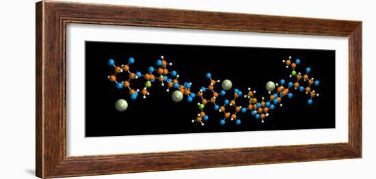 Hyaluronic Acid, Molecular Model-Dr. Mark J.-Framed Photographic Print