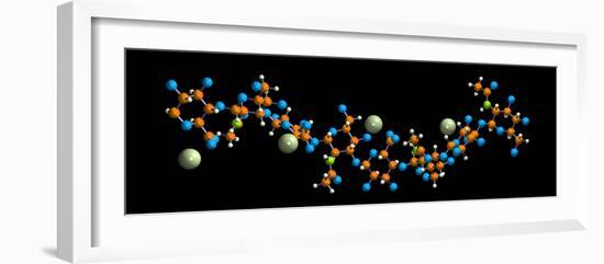 Hyaluronic Acid, Molecular Model-Dr. Mark J.-Framed Photographic Print