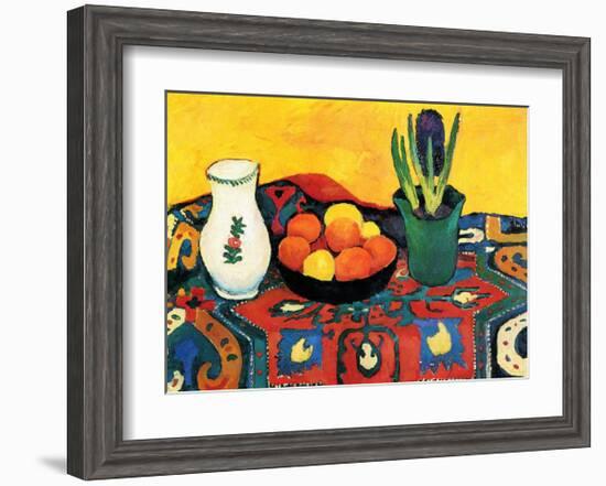 Hyazinthenteppich Still Life-Auguste Macke-Framed Art Print