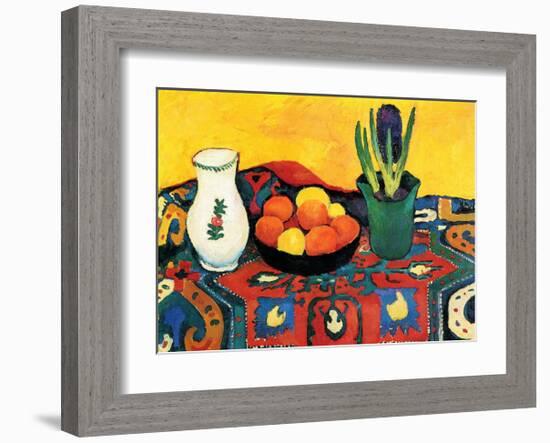 Hyazinthenteppich Still Life-Auguste Macke-Framed Art Print