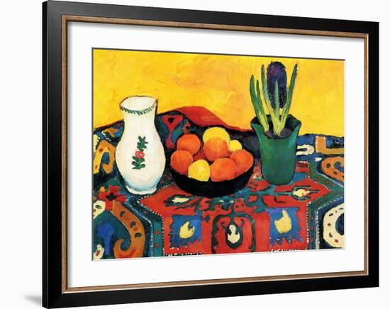 Hyazinthenteppich Still Life-Auguste Macke-Framed Art Print