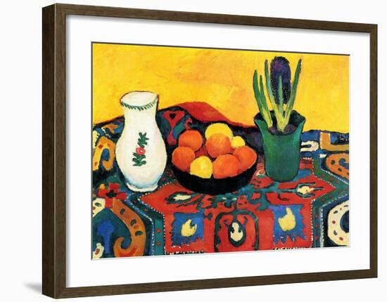 Hyazinthenteppich Still Life-Auguste Macke-Framed Art Print