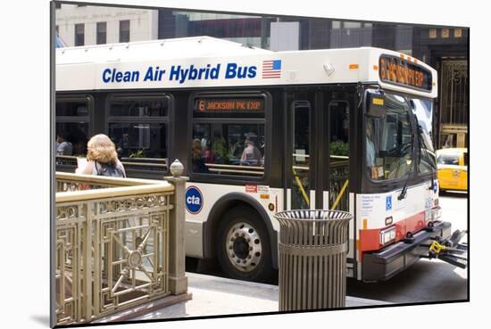 Hybrid Bus In Chicago-Mark Williamson-Mounted Photographic Print