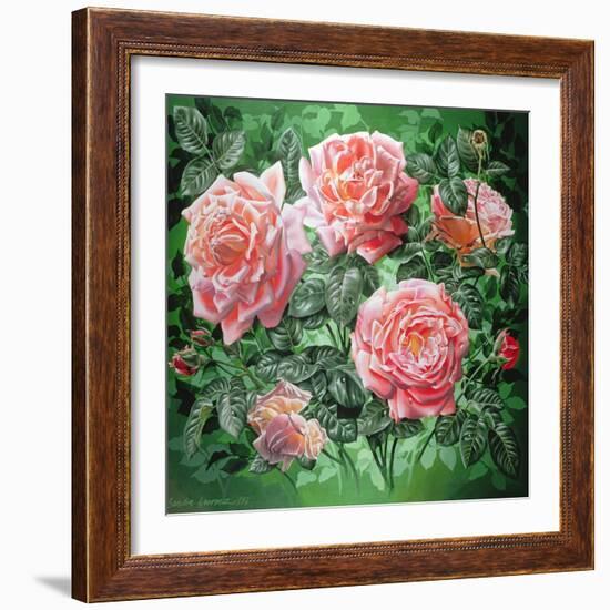 Hybrid Tea- Lyon Rose, 1982-Sandra Lawrence-Framed Giclee Print