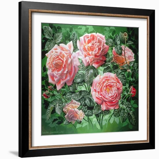 Hybrid Tea- Lyon Rose, 1982-Sandra Lawrence-Framed Giclee Print