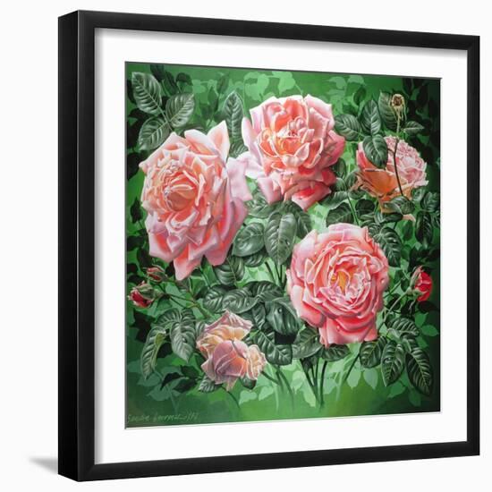 Hybrid Tea- Lyon Rose, 1982-Sandra Lawrence-Framed Giclee Print