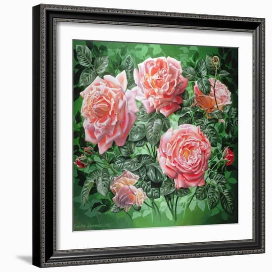 Hybrid Tea- Lyon Rose, 1982-Sandra Lawrence-Framed Giclee Print