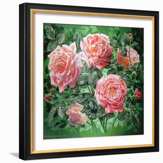 Hybrid Tea- Lyon Rose, 1982-Sandra Lawrence-Framed Giclee Print