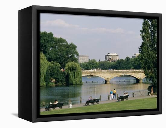 Hyde Park and the Serpentine, London, England, United Kingdom-Adam Woolfitt-Framed Premier Image Canvas