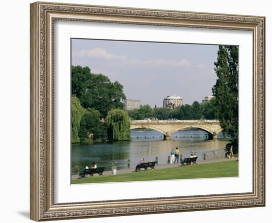 Hyde Park and the Serpentine, London, England, United Kingdom-Adam Woolfitt-Framed Photographic Print