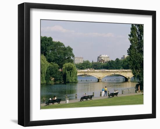 Hyde Park and the Serpentine, London, England, United Kingdom-Adam Woolfitt-Framed Photographic Print