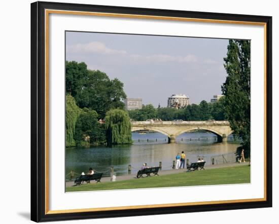 Hyde Park and the Serpentine, London, England, United Kingdom-Adam Woolfitt-Framed Photographic Print