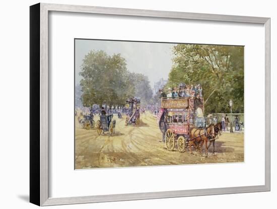 Hyde Park Corner, C.1890-John Sutton-Framed Giclee Print